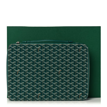 Goyard Goyardine Universal Companion Portfolio Green 10 of 10