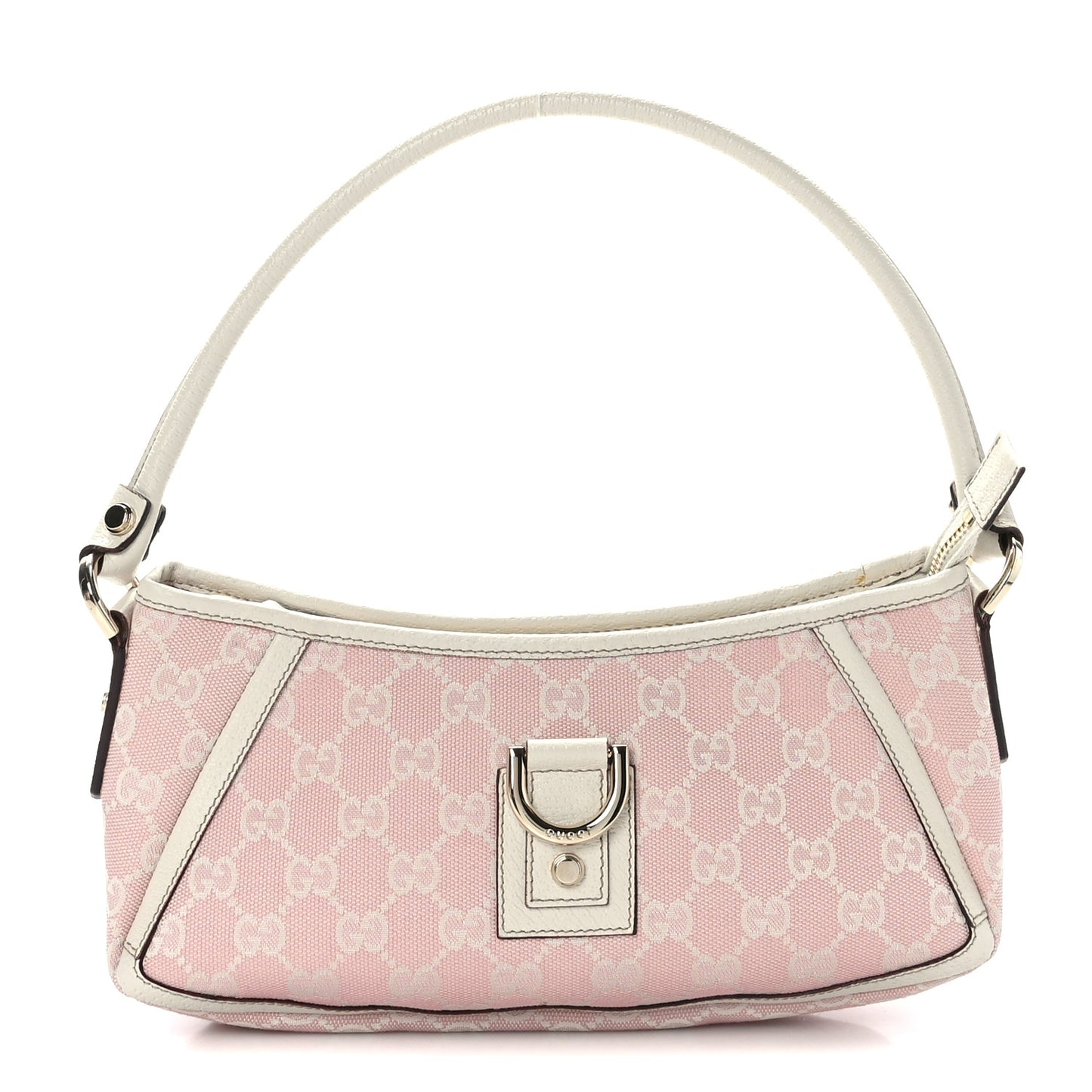 Monogram D Ring Abbey Pochette Pink White