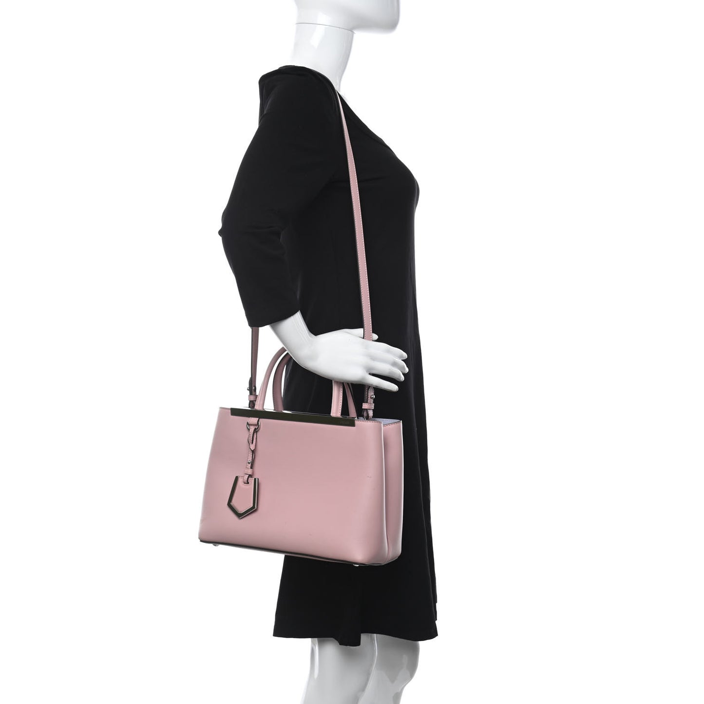 Vitello Dolce Century Petite 2Jours Tote Bubblegum Lilla Oliva