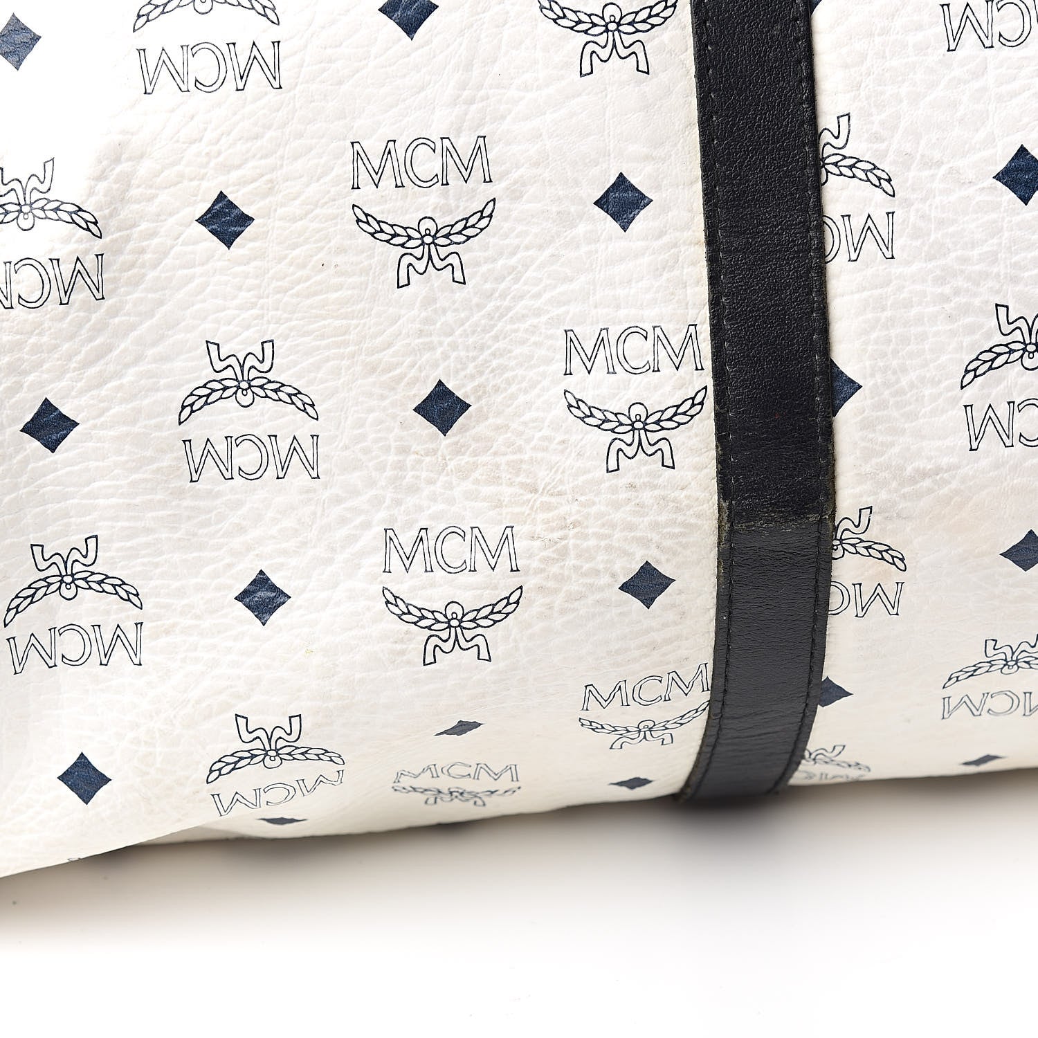 MCM Visetos Weekender Duffle Bag White 12 of 18