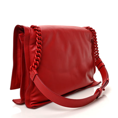 Salvatore Ferragamo Calfskin Small Viva Bow Shoulder Bag Red 3 of 8