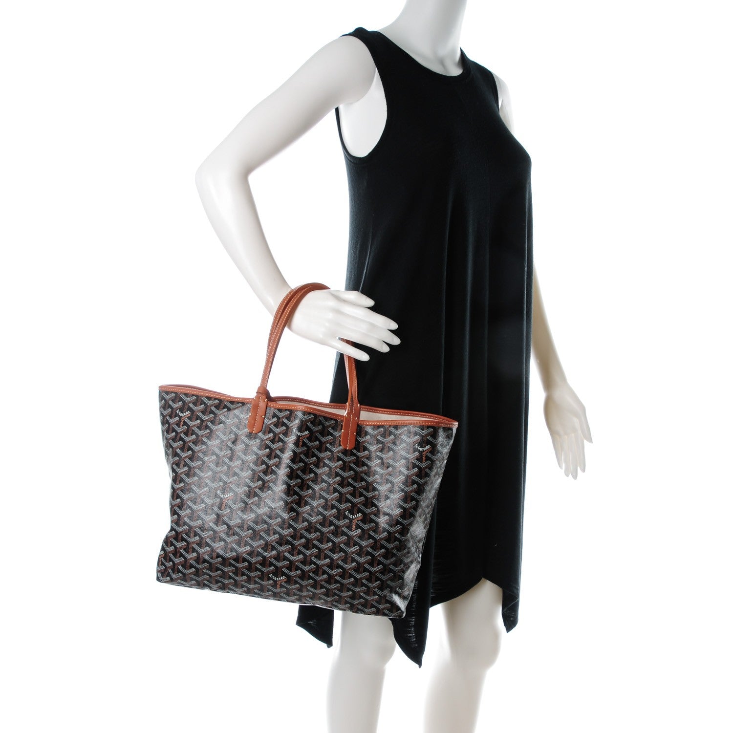 Goyard Goyardine Saint Louis PM Black Gold 2 of 8
