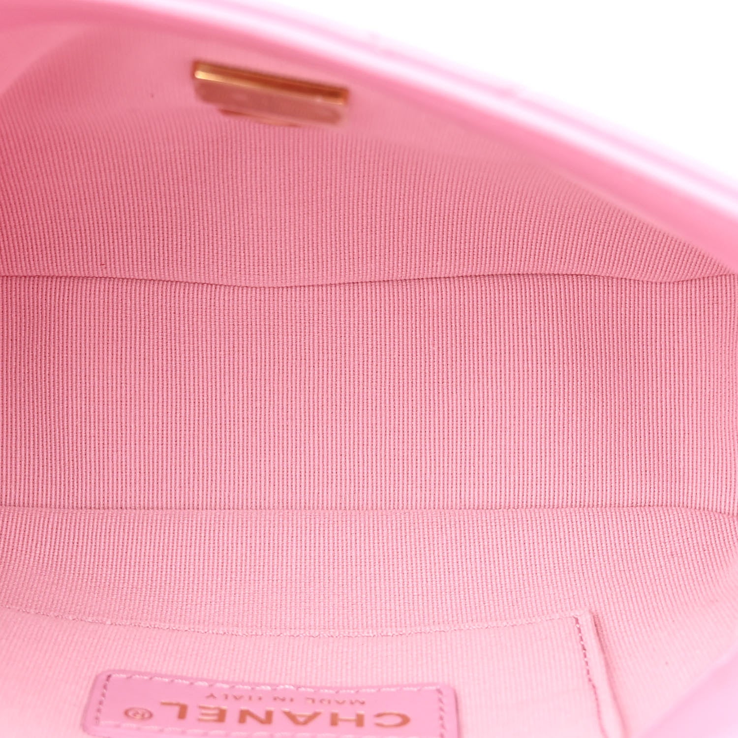 Chanel Lambskin Quilted Mini Lacquered Chain Flap Pink 5 of 11