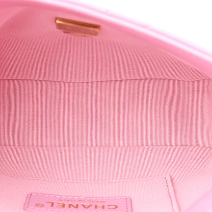 Chanel Lambskin Quilted Mini Lacquered Chain Flap Pink 5 of 11