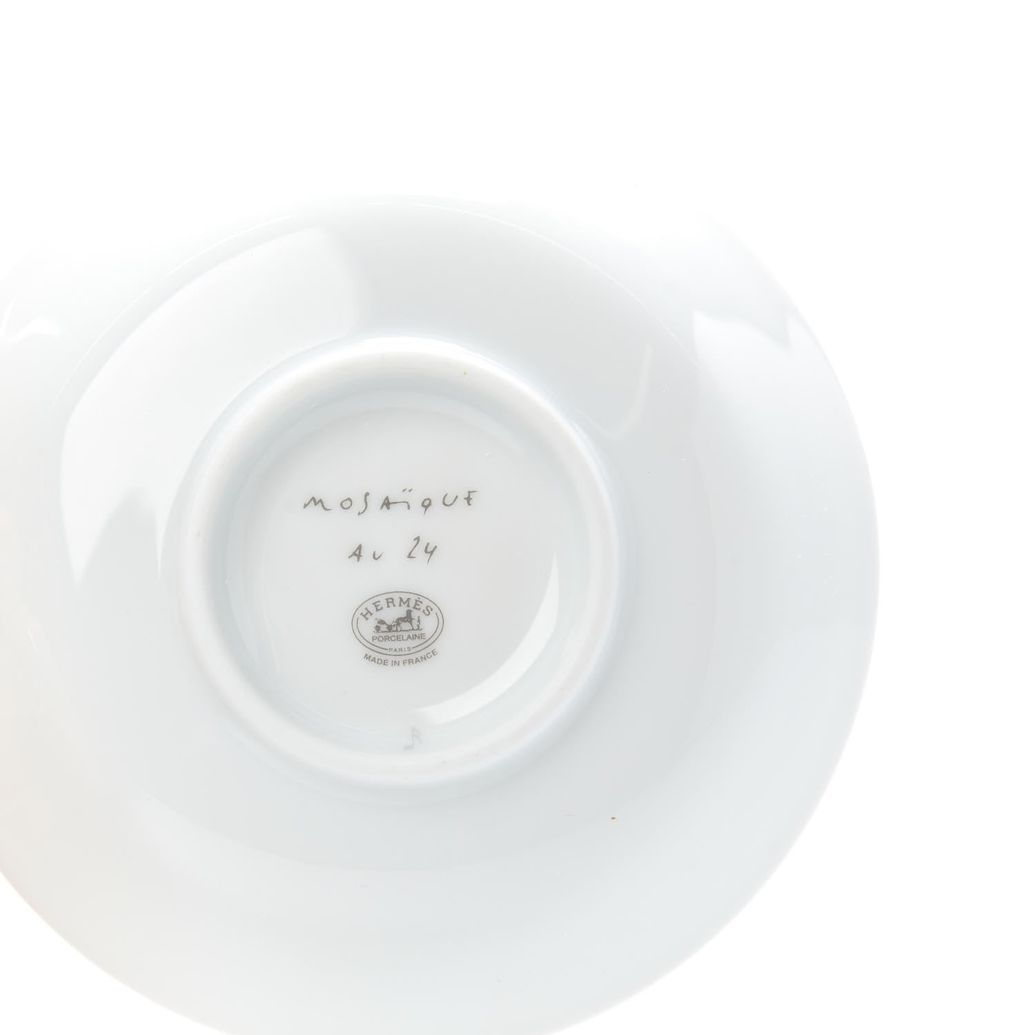 Hermes Porcelain Mosaique au 24 Soy Dish Set of 2 5 of 6