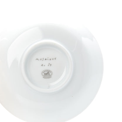 Hermes Porcelain Mosaique au 24 Soy Dish Set of 2 5 of 6