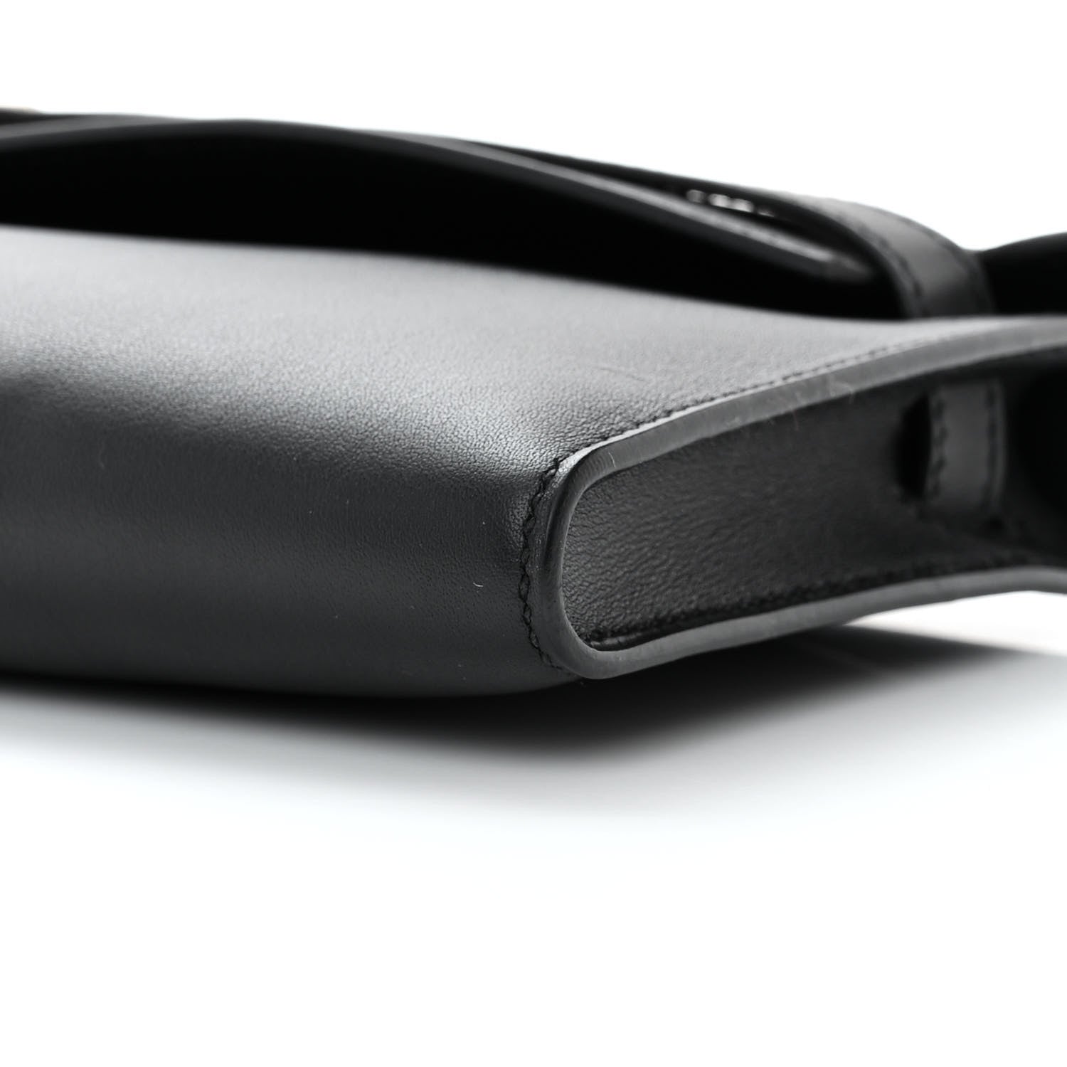Hermes Swift Kelly Cut Clutch Pochette Black 9 of 14