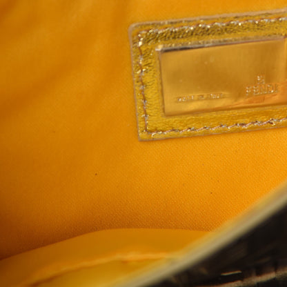Fendi Vitello Mirror FF Embossed Mini Mama Baguette Oro Ambrato 11 of 11