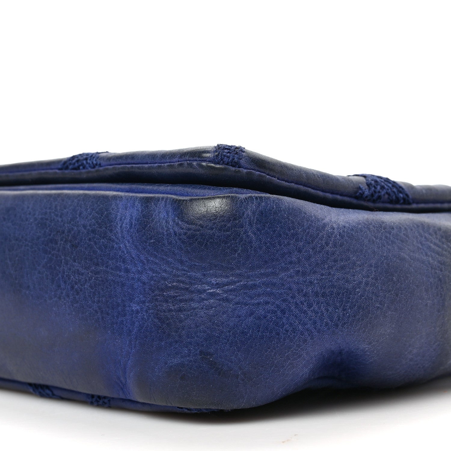 Chanel Iridescent Calfskin Diamond Embellished Medium Single Flap Blue 9 of 9