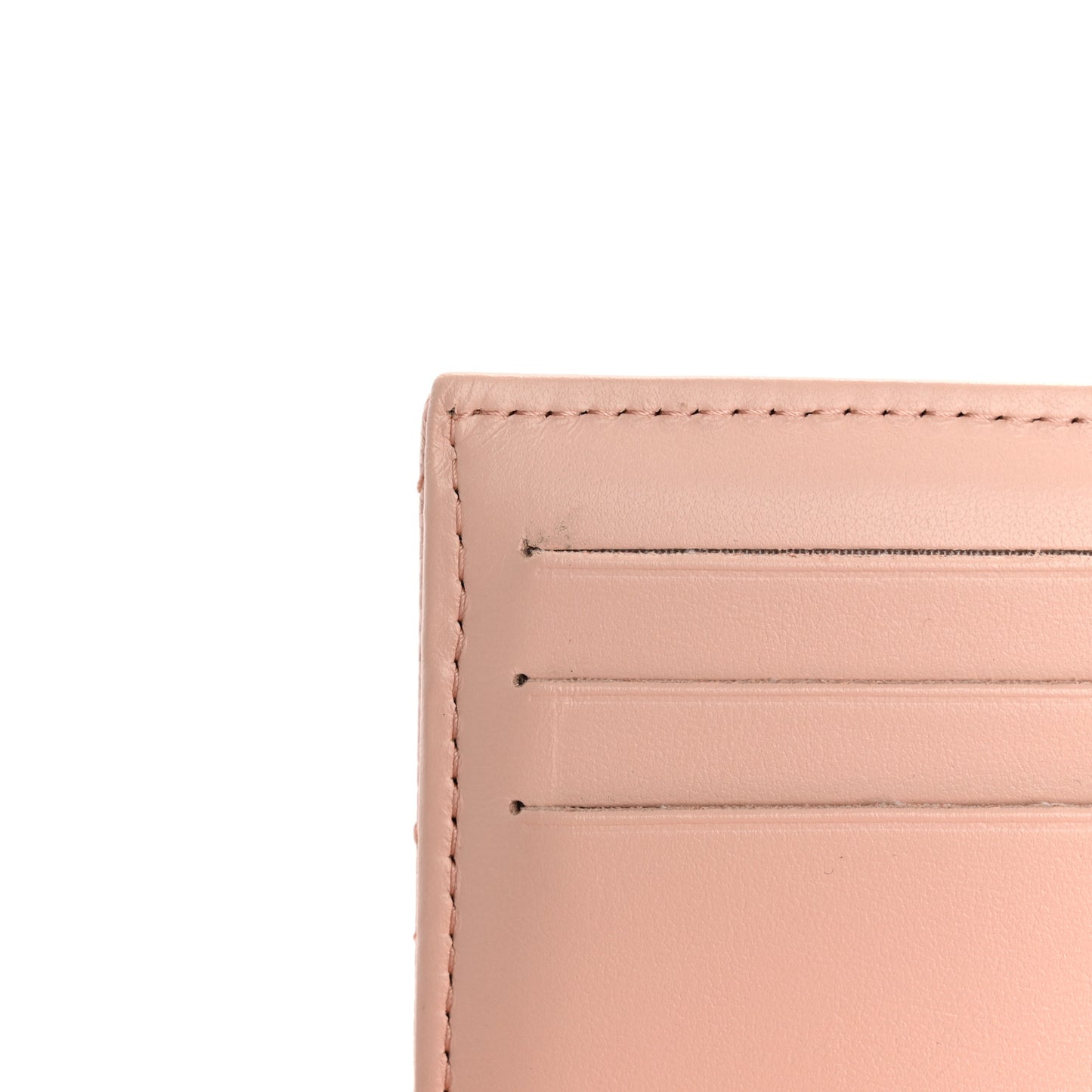 Caviar Quilted Compact Flap Wallet Light Pink