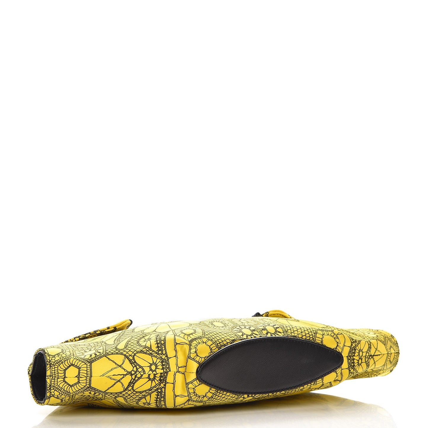 Silk Butterfly Print De Manta Clutch Yellow