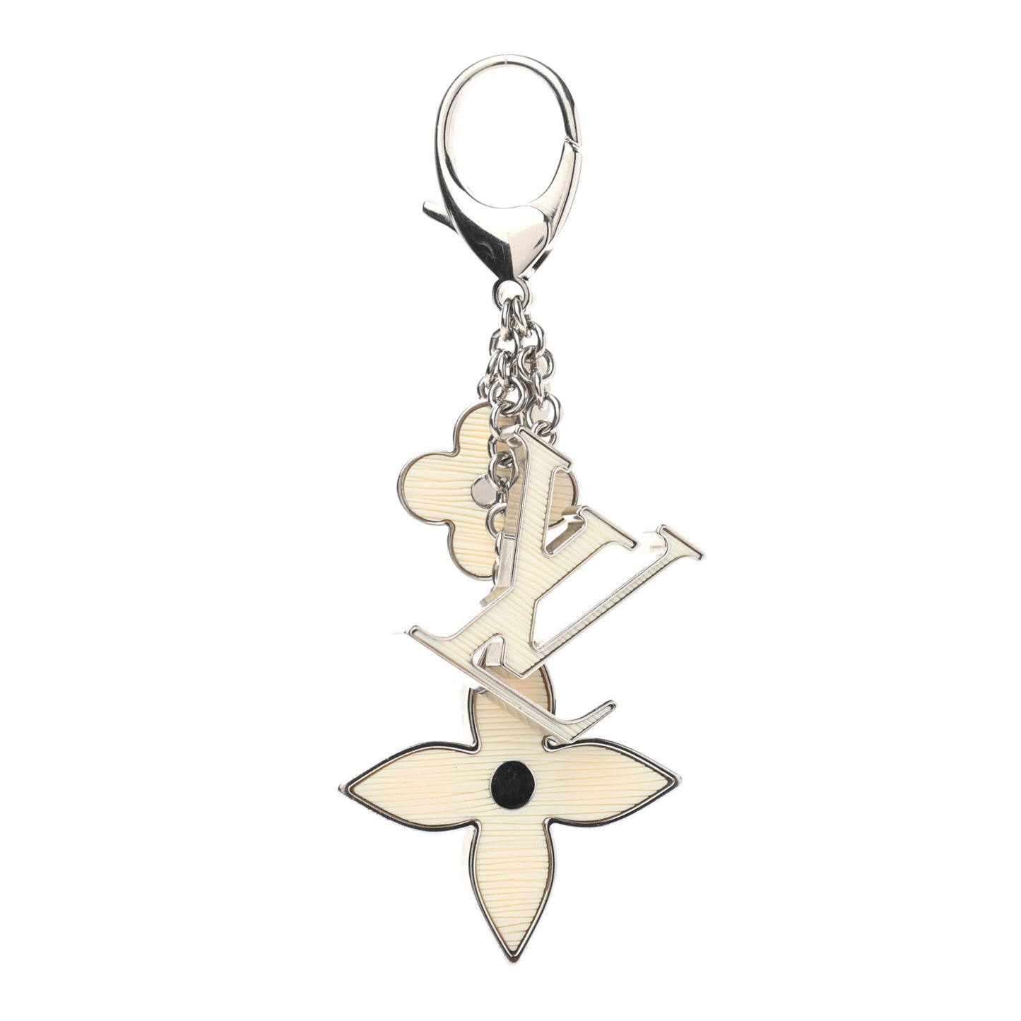 Fleur d Epi Bag Charm Ivory