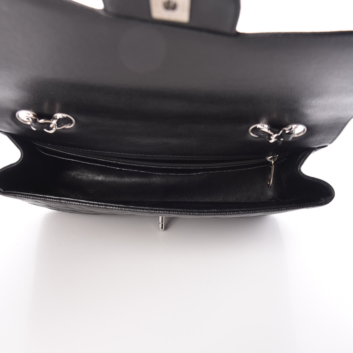 Chanel Caviar Quilted Jumbo Single Flap Black 5 of 13