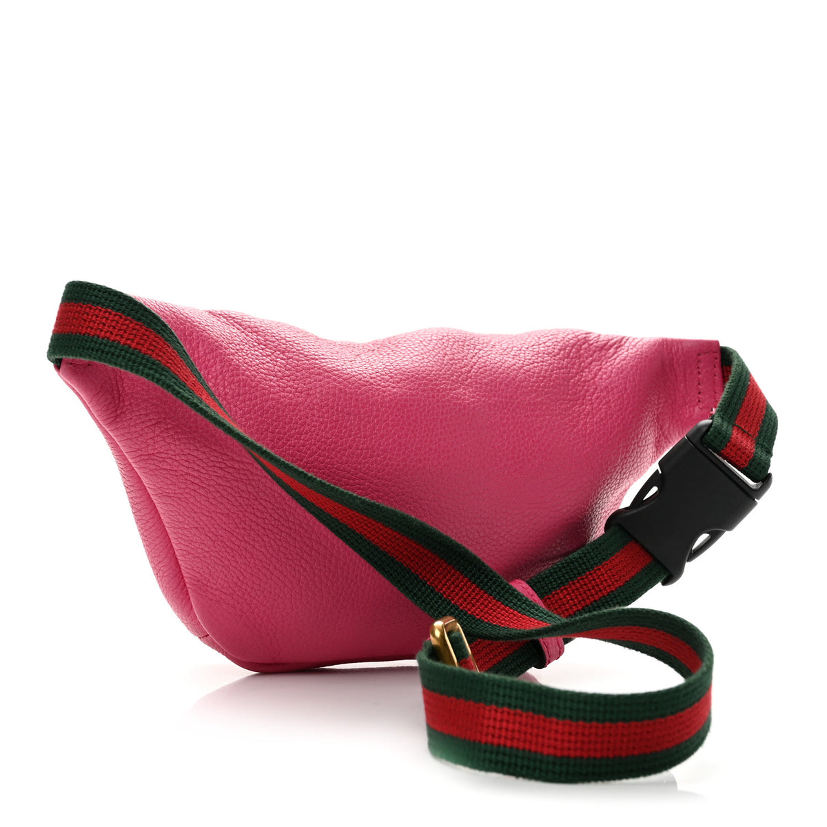 Gucci Grained Calfskin Small Logo Belt Bag Box Pink Green 3 of 11