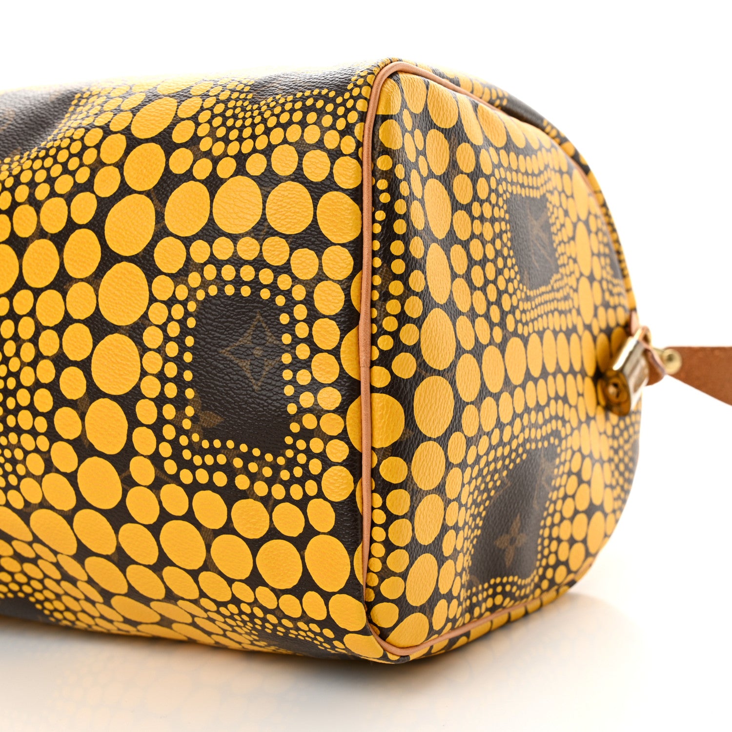 Louis Vuitton Monogram Kusama Town Speedy 30 Yellow 10 of 11