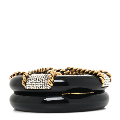 Chanel Resin Crystal Rescue Wheel Minaudière Black 4 of 10