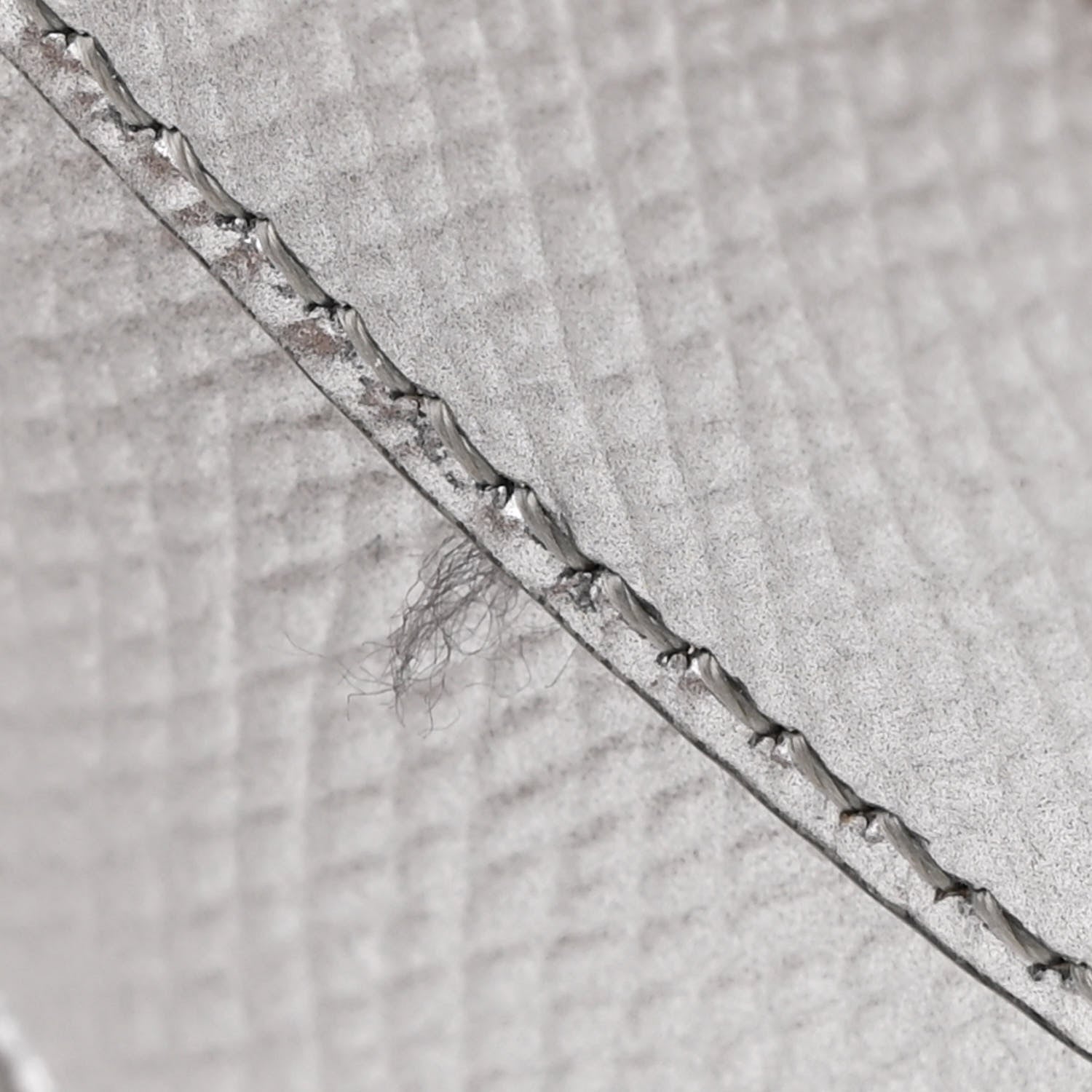 Celine Laminated Grained Calfskin Medium Briefcase Silver 12 of 13