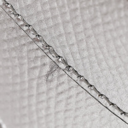 Celine Laminated Grained Calfskin Medium Briefcase Silver 12 of 13