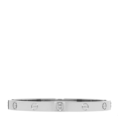 Cartier 18K White Gold LOVE Bracelet 18 1 of 5