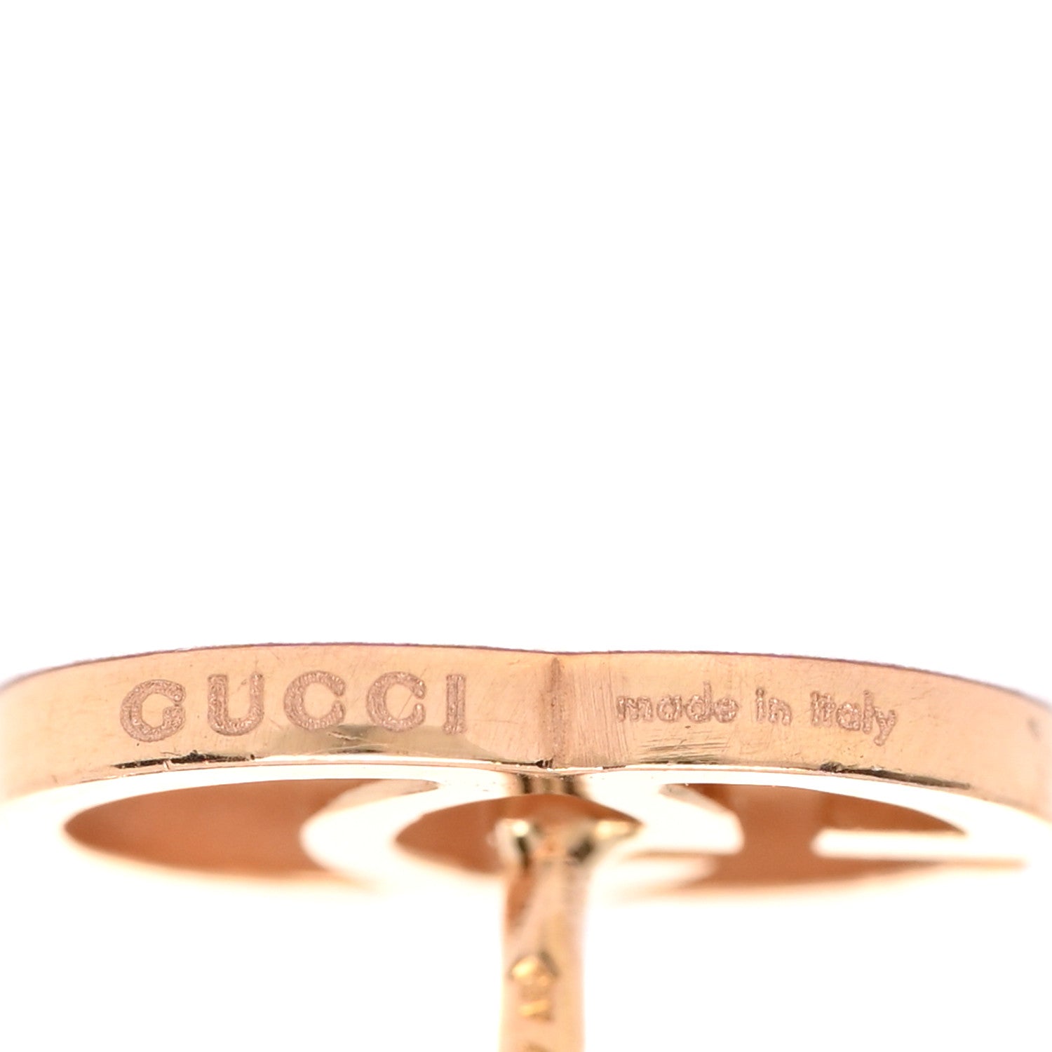 Gucci 18K Yellow Gold GG Tissue Stud Earrings 4 of 5