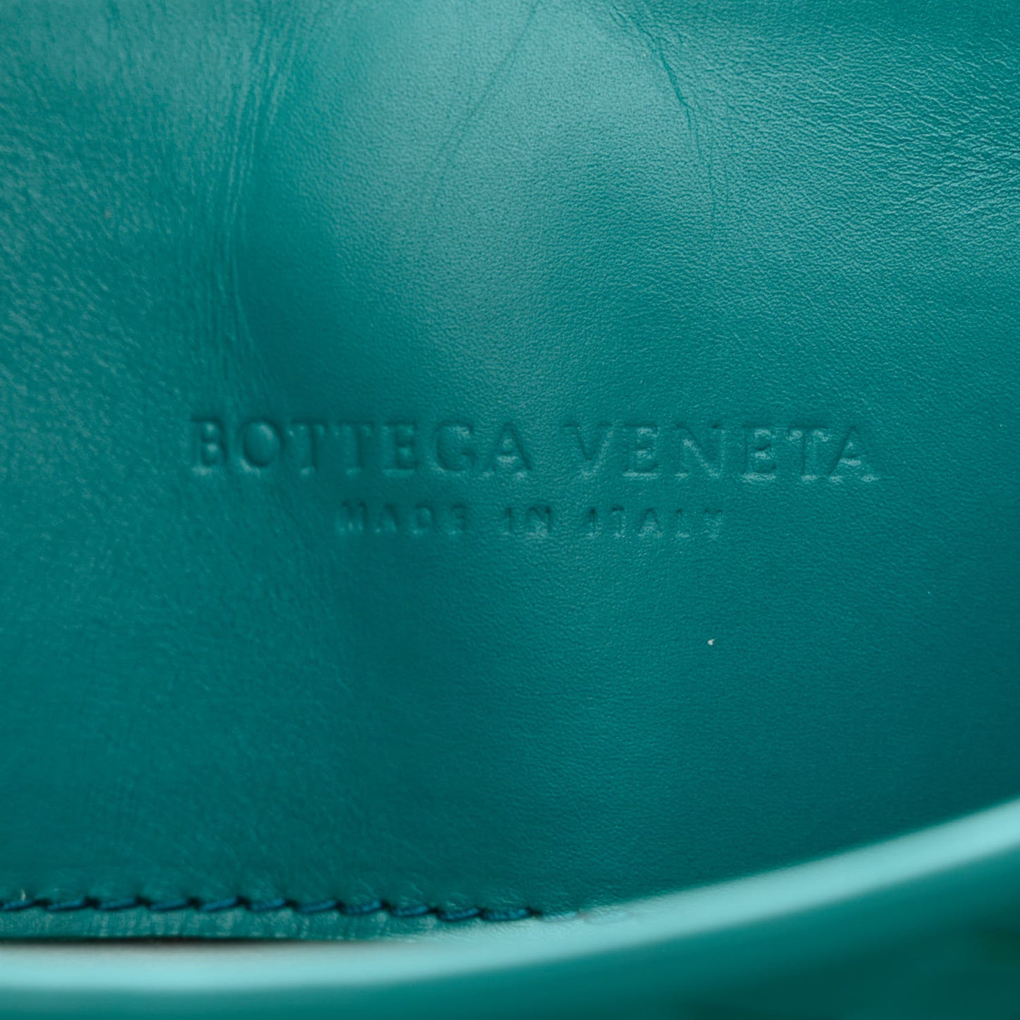 Light Calf Intrecciato Small Roma Teal