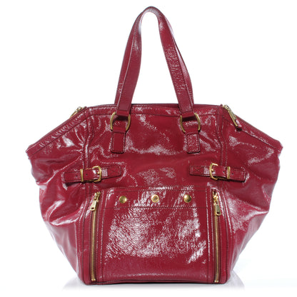 Saint Laurent Medium Patent Downtown Fuchsia 1 of 7