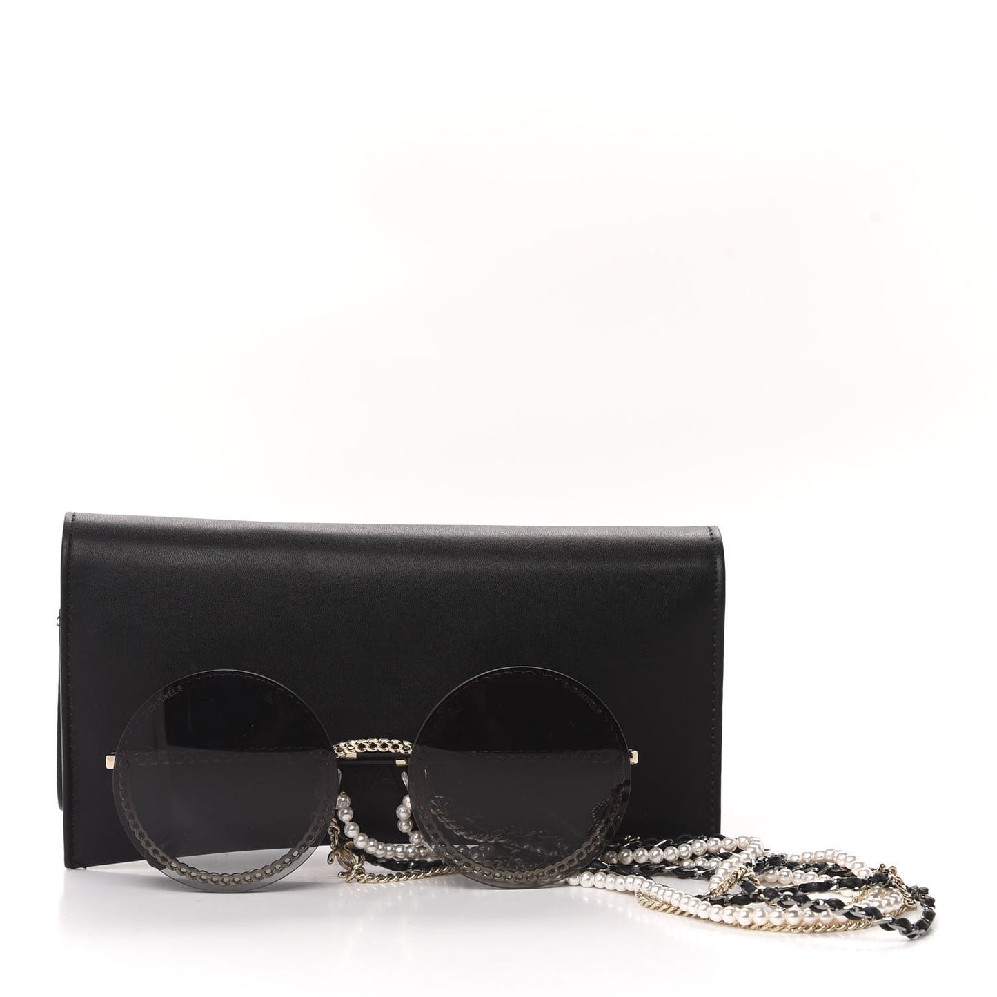 Round Chain Sunglasses 4245 Gold