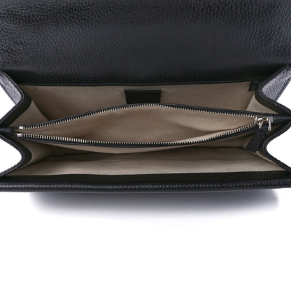 Gucci Pebbled Calfskin Small Dionysus Shoulder Bag Black 5 of 13