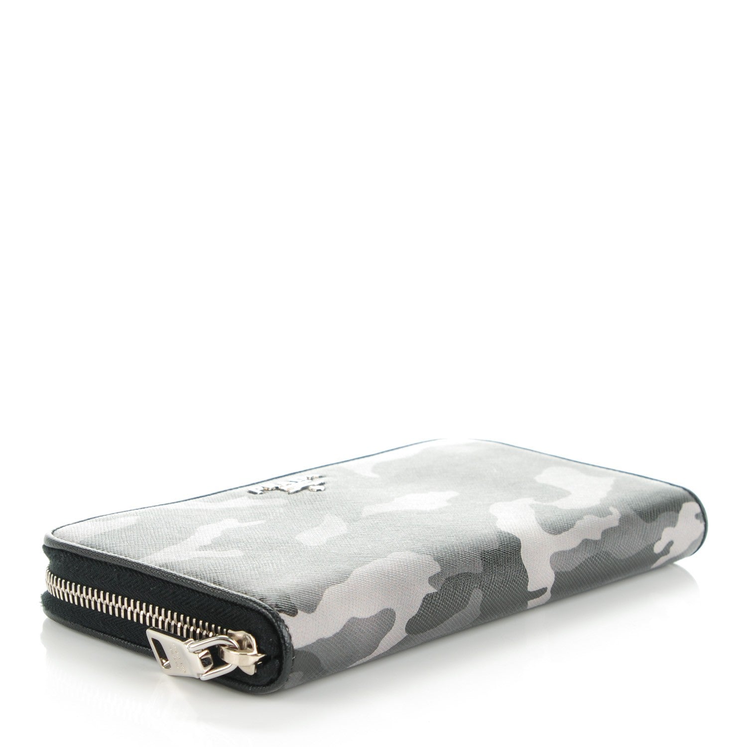 Prada Saffiano Camouflage Print Zip Around Wallet Marmo Dis Camouflage 4 of 8
