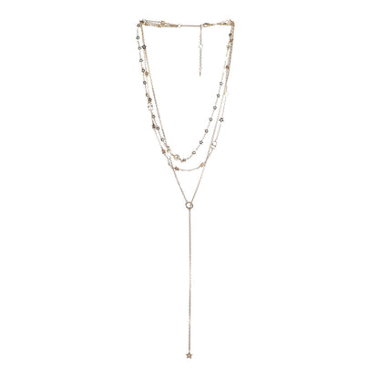 Christian Dior Metal Pearl CD Multi Strand Necklace Gold 3 of 4