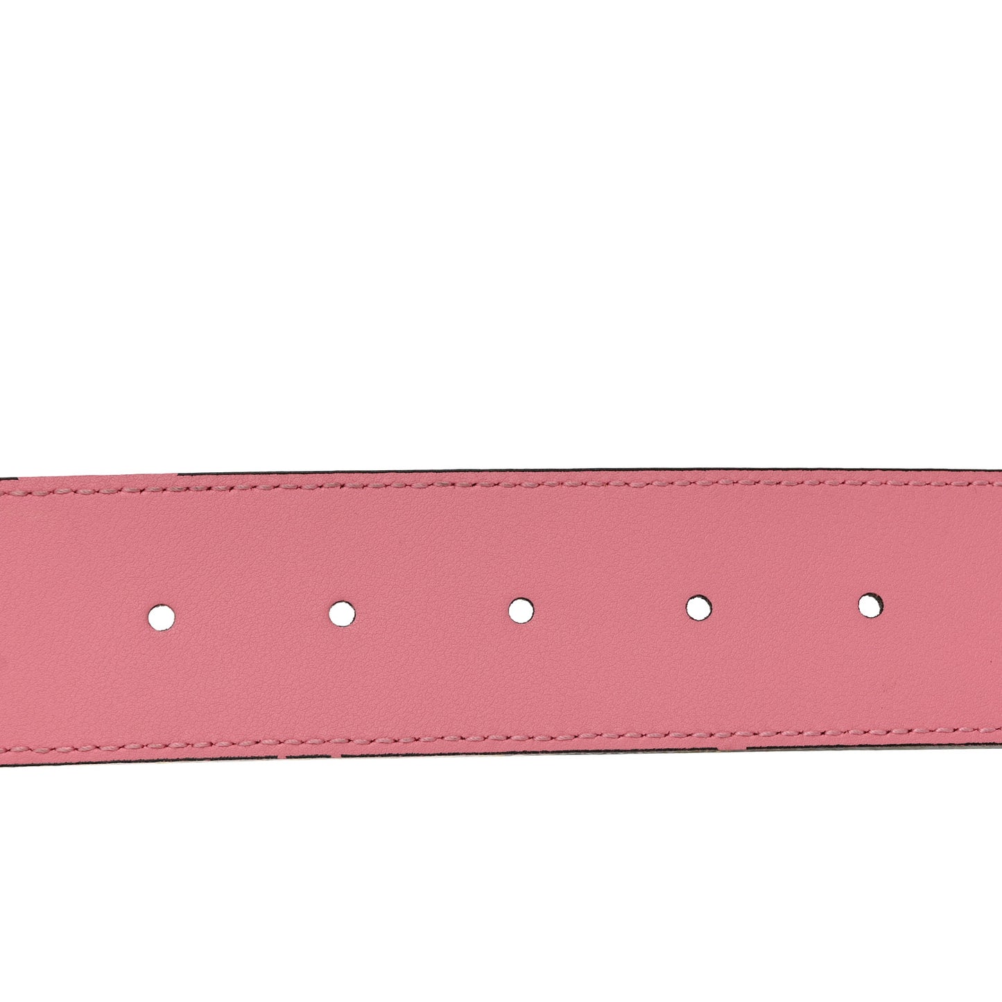 Supreme Canvas Textured Dollar Calfskin Pineapple Rose Double G 40mm Belt 85 34 Yellow Green Butter Pink