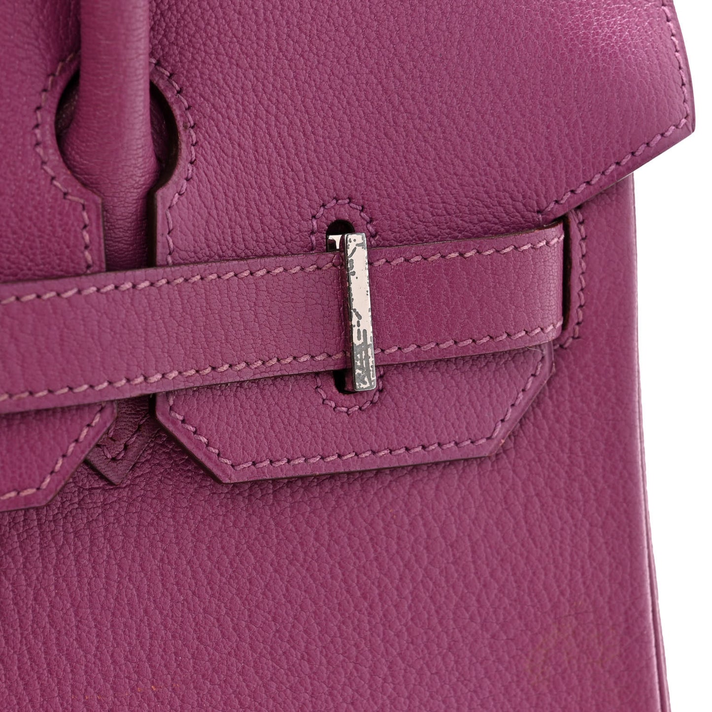 Chevre Mysore Birkin 30 Cyclamen