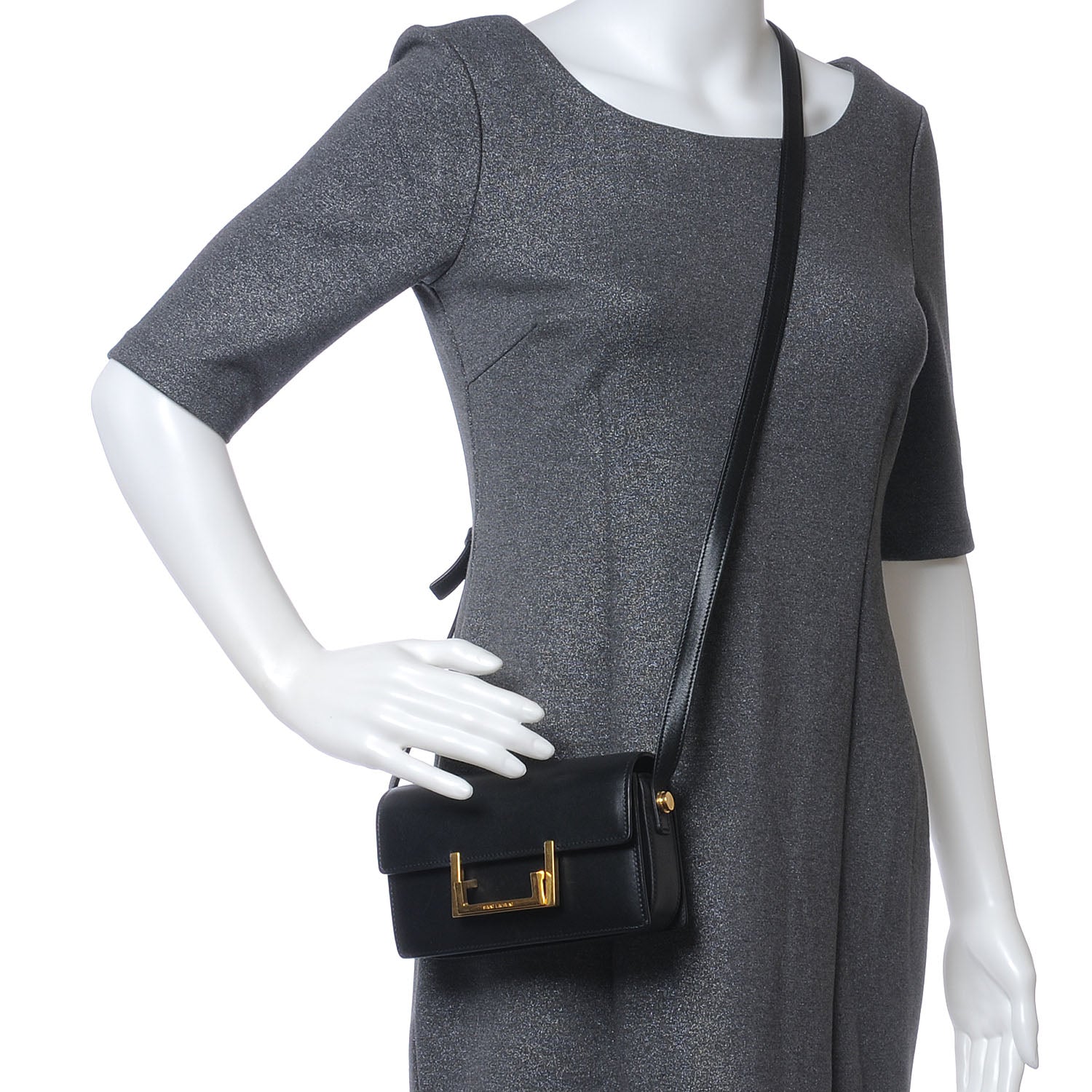 Saint Laurent Leather Classic Small Lulu Bag Black 2 of 7