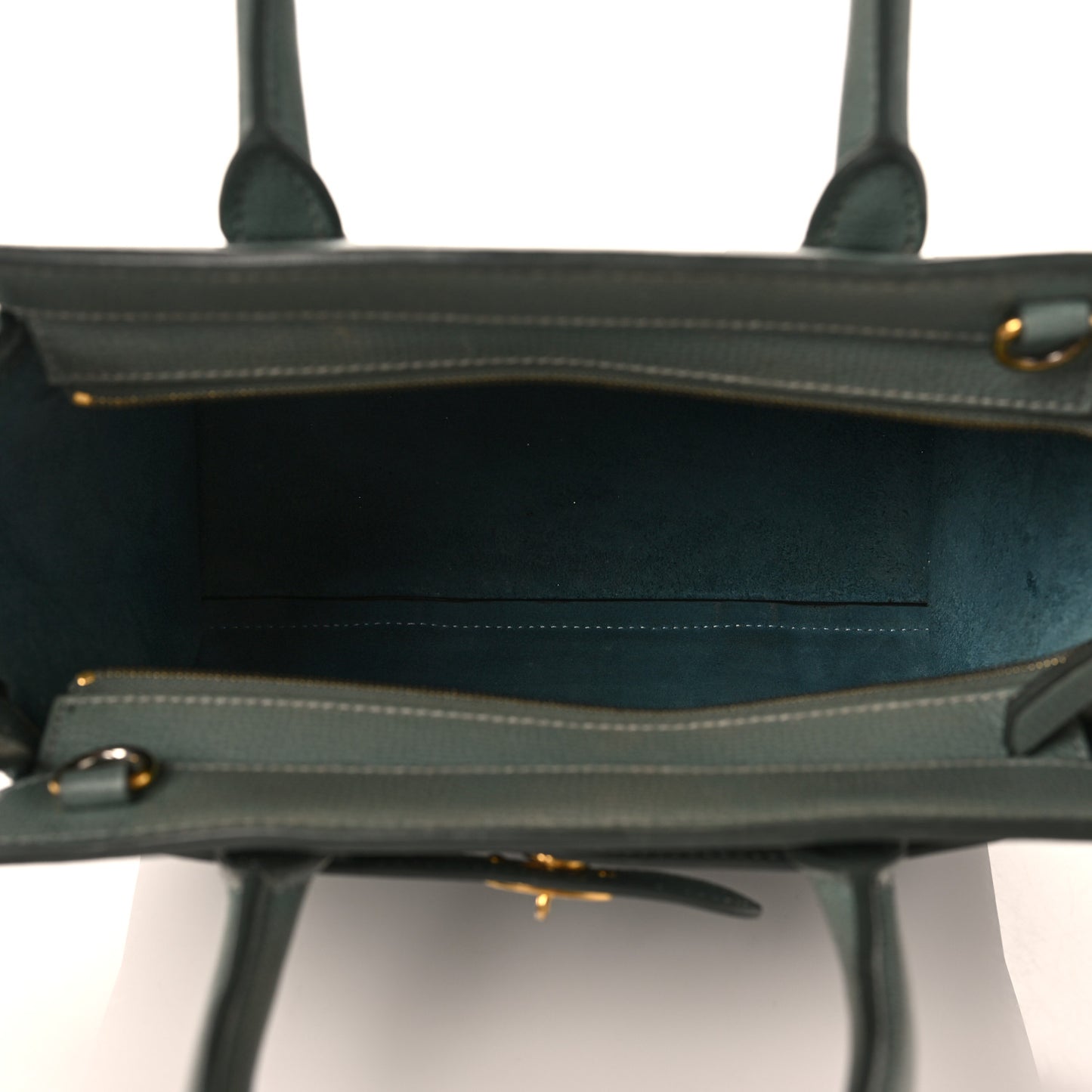 Small Classic Grain Mini Zipped Bayswater Antique Blue