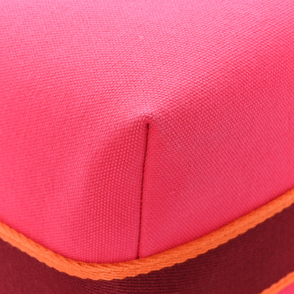 Hermes Canvas Large Bride-A-Brac Pouch Hibiscus 6 of 9