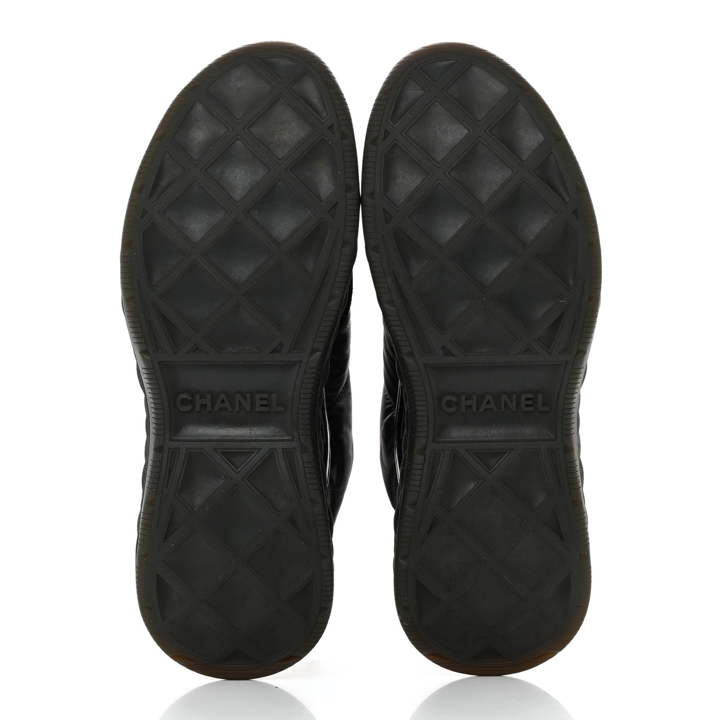 Nylon Suede Calfskin CC Sneakers 38 Black