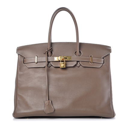 Hermes Swift Birkin 35 Etoupe 1 of 39