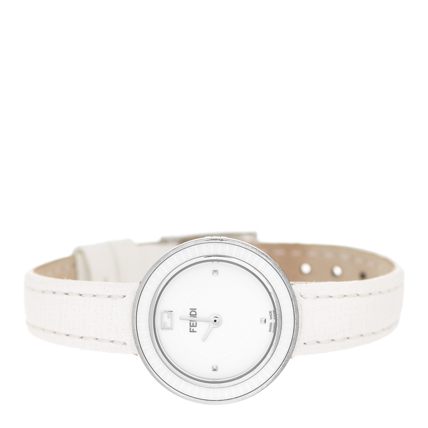 Fendi Stainless Steel Calfskin 28mm My Way Quartz Watch 2 of 4