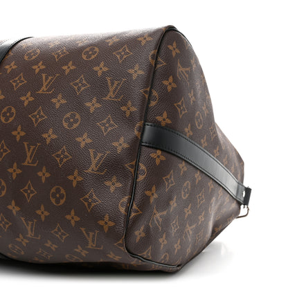 Louis Vuitton Monogram Macassar Keepall Bandouliere 55 8 of 8