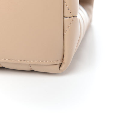 Saint Laurent Calfskin Y Quilted Monogram Small Loulou Chain Satchel Dark Beige 10 of 10