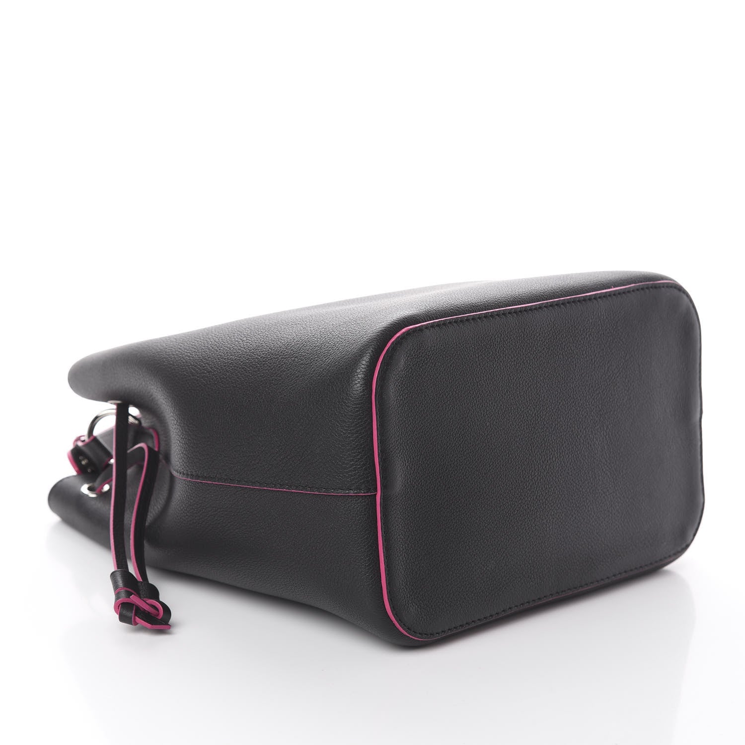 Louis Vuitton Calfskin Lockme Bucket Black 3 of 7