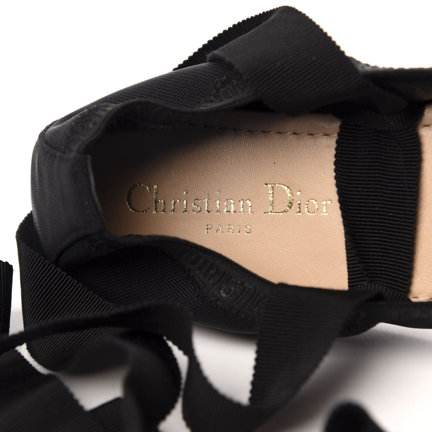 Micro Resille Academy Lace-Up Ballerina Flats 39 Black