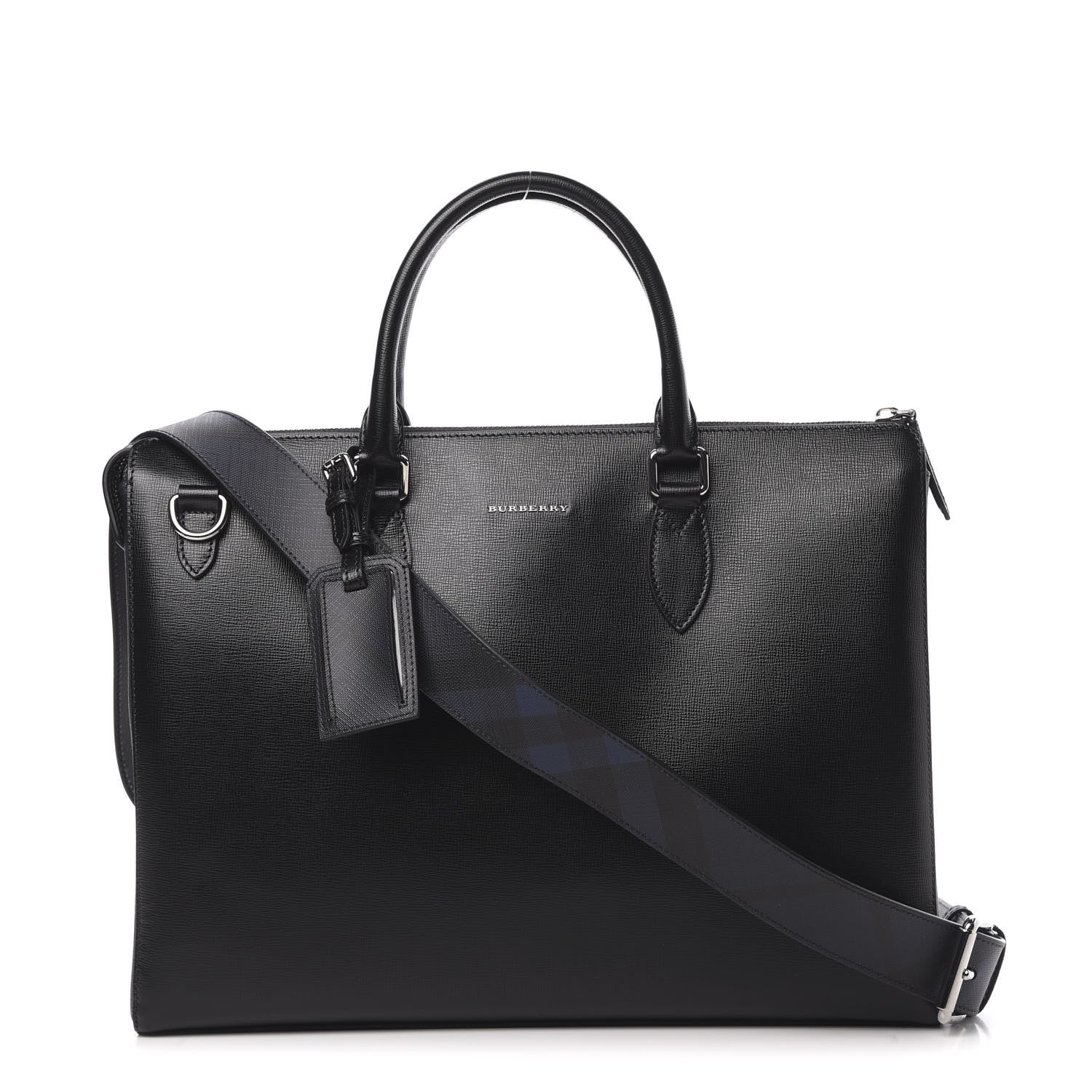 Burberry Textured Calfskin Bermondsey Business Briefcase Black 1 of 12