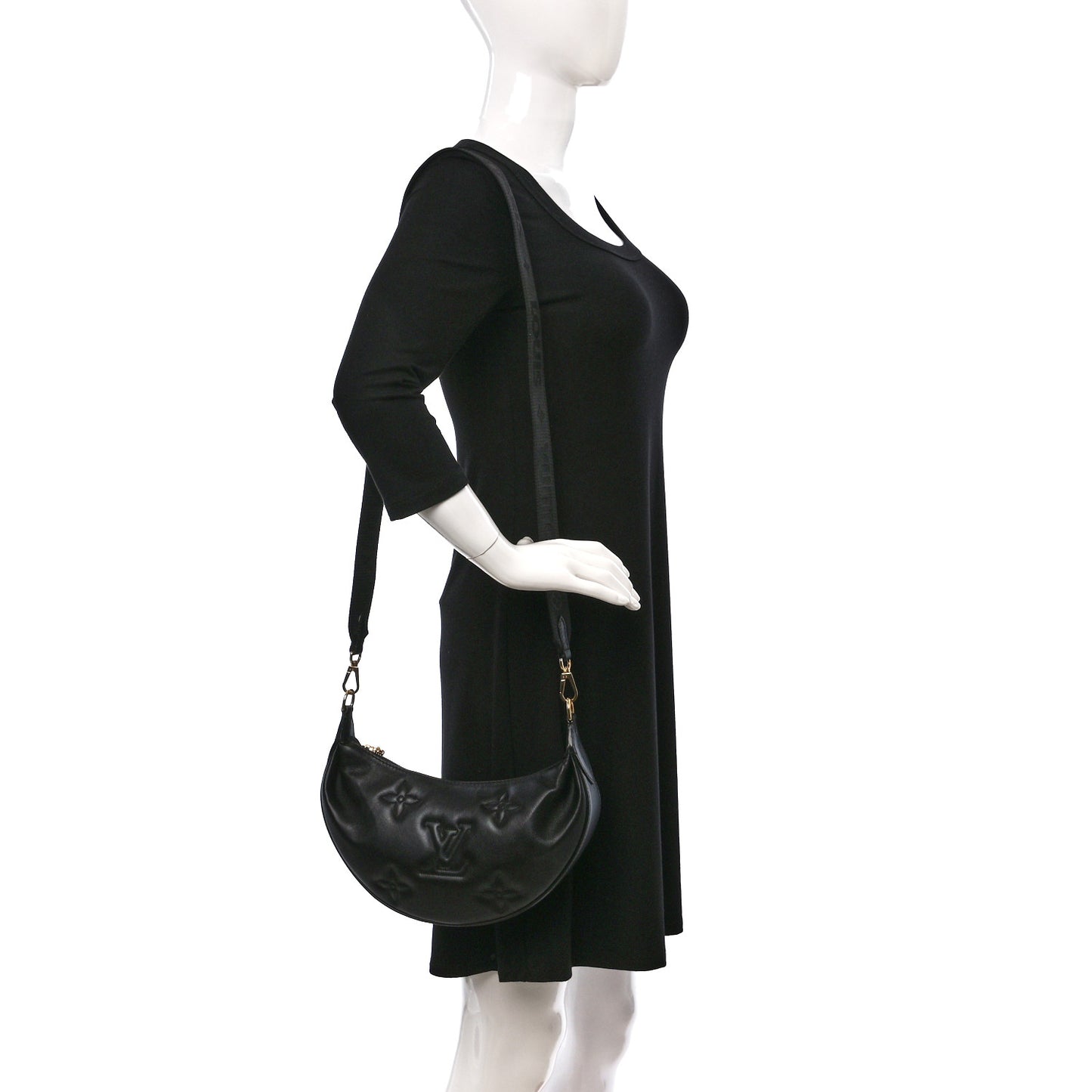 Calfskin Bubblegram Over The Moon Black