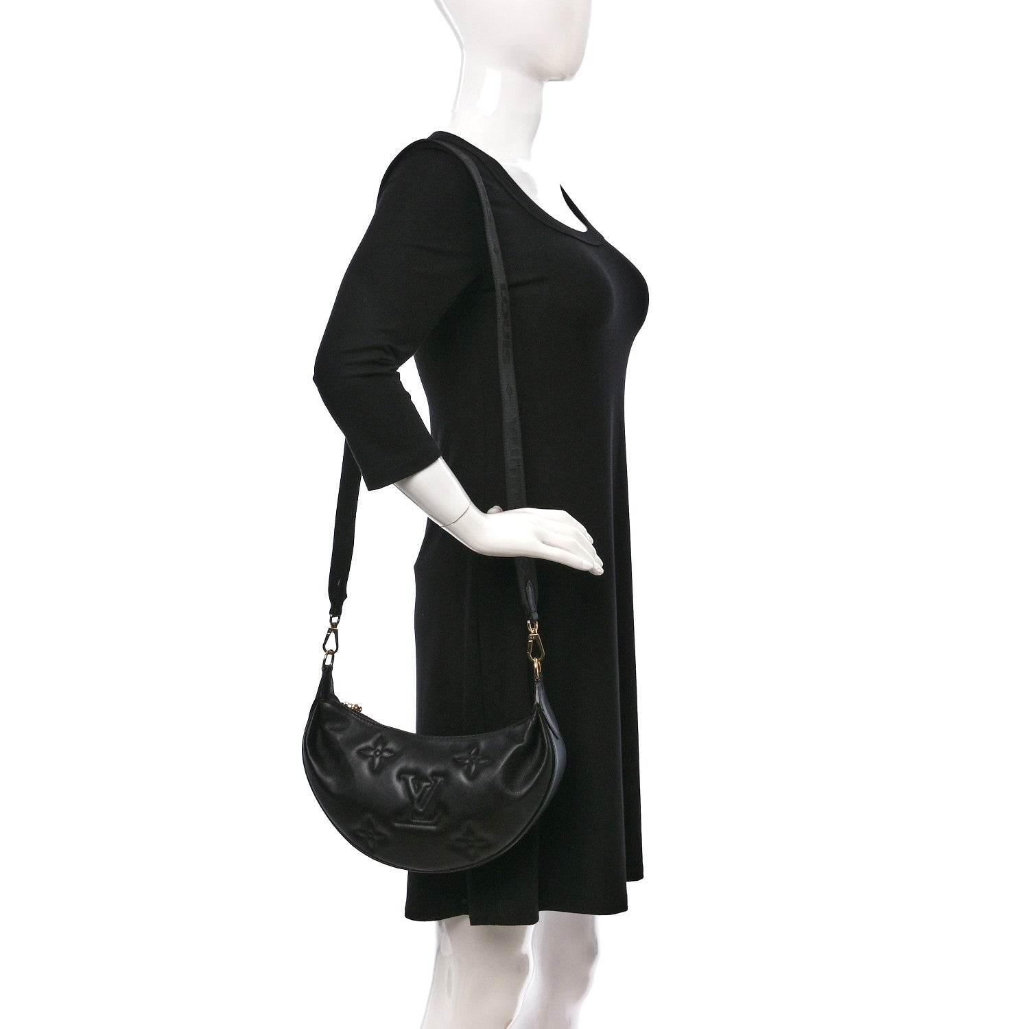 Louis Vuitton Calfskin Bubblegram Over The Moon Black 3 of 9