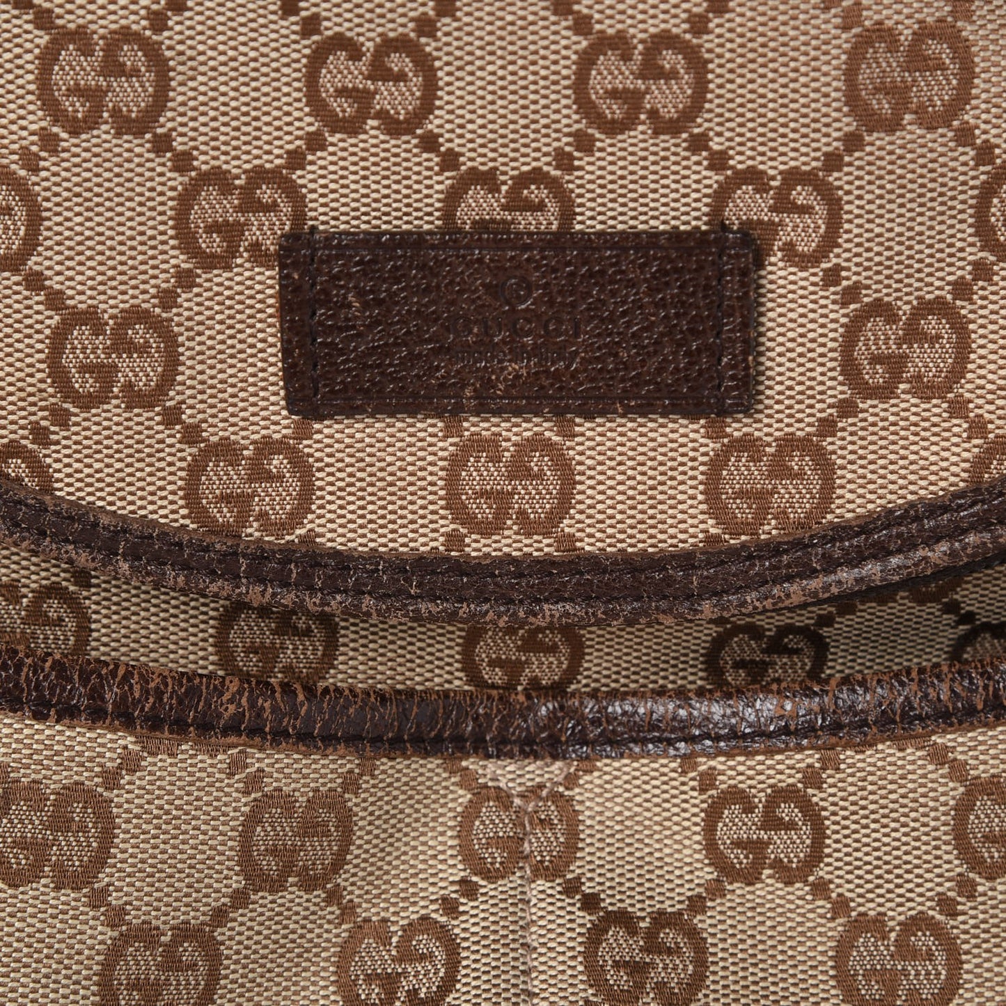 Monogram Natural Pigskin Large Diaper Bag Beige Ebony Cocoa Dark Chocolate