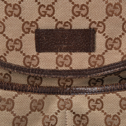 Gucci Monogram Natural Pigskin Large Diaper Bag Beige Ebony Cocoa Dark Chocolate 9 of 15
