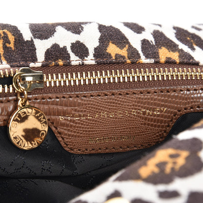 Stella McCartney Linen Leopard Small Falabella Tote 6 of 9
