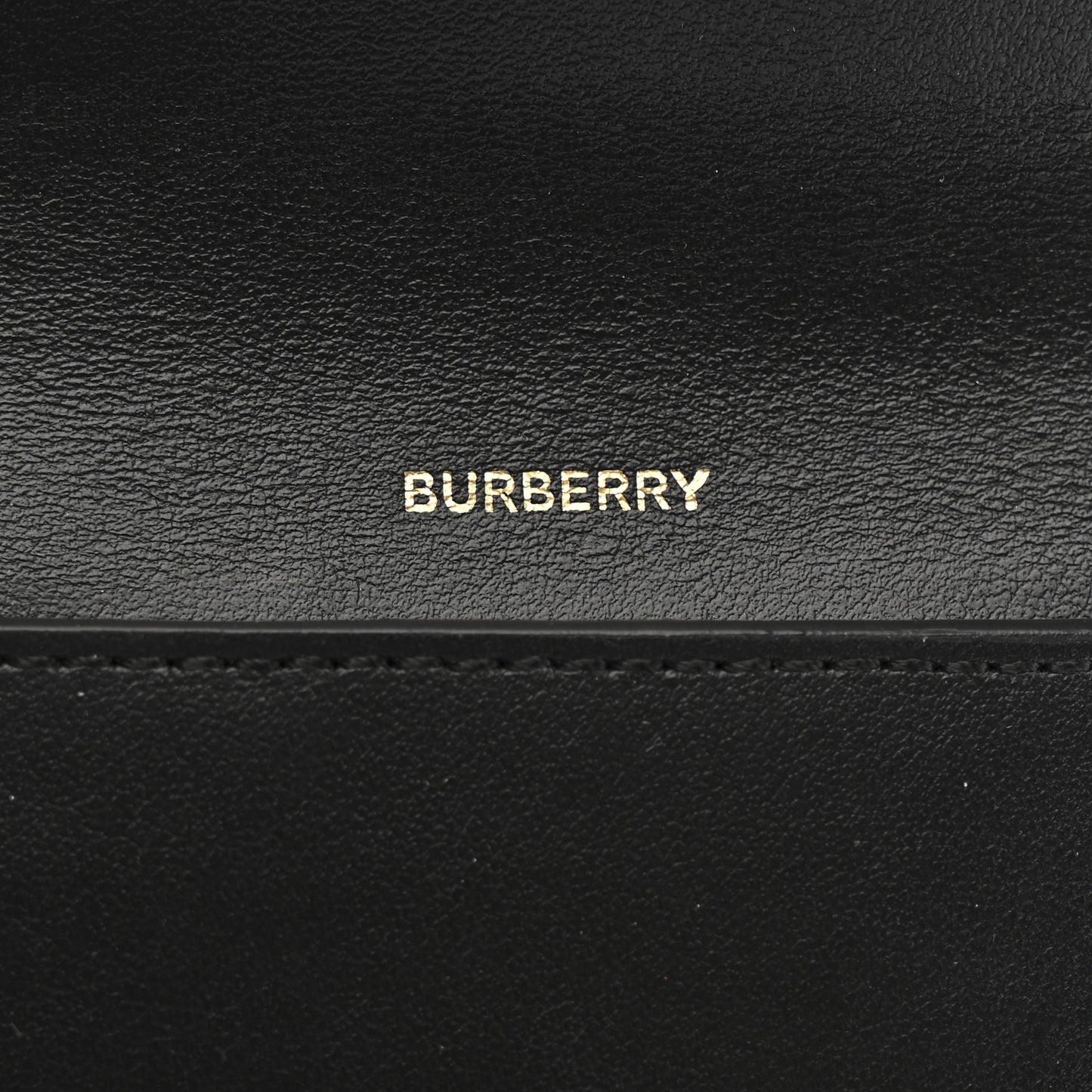 Grainy Calfskin Vintage Check Lila Tri-Fold Wallet Black