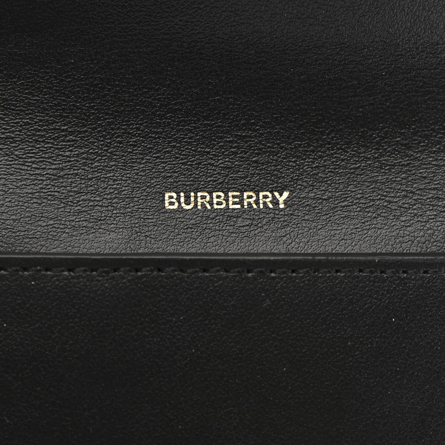 Burberry Grainy Calfskin Vintage Check Lila Tri-Fold Wallet Black 6 of 7